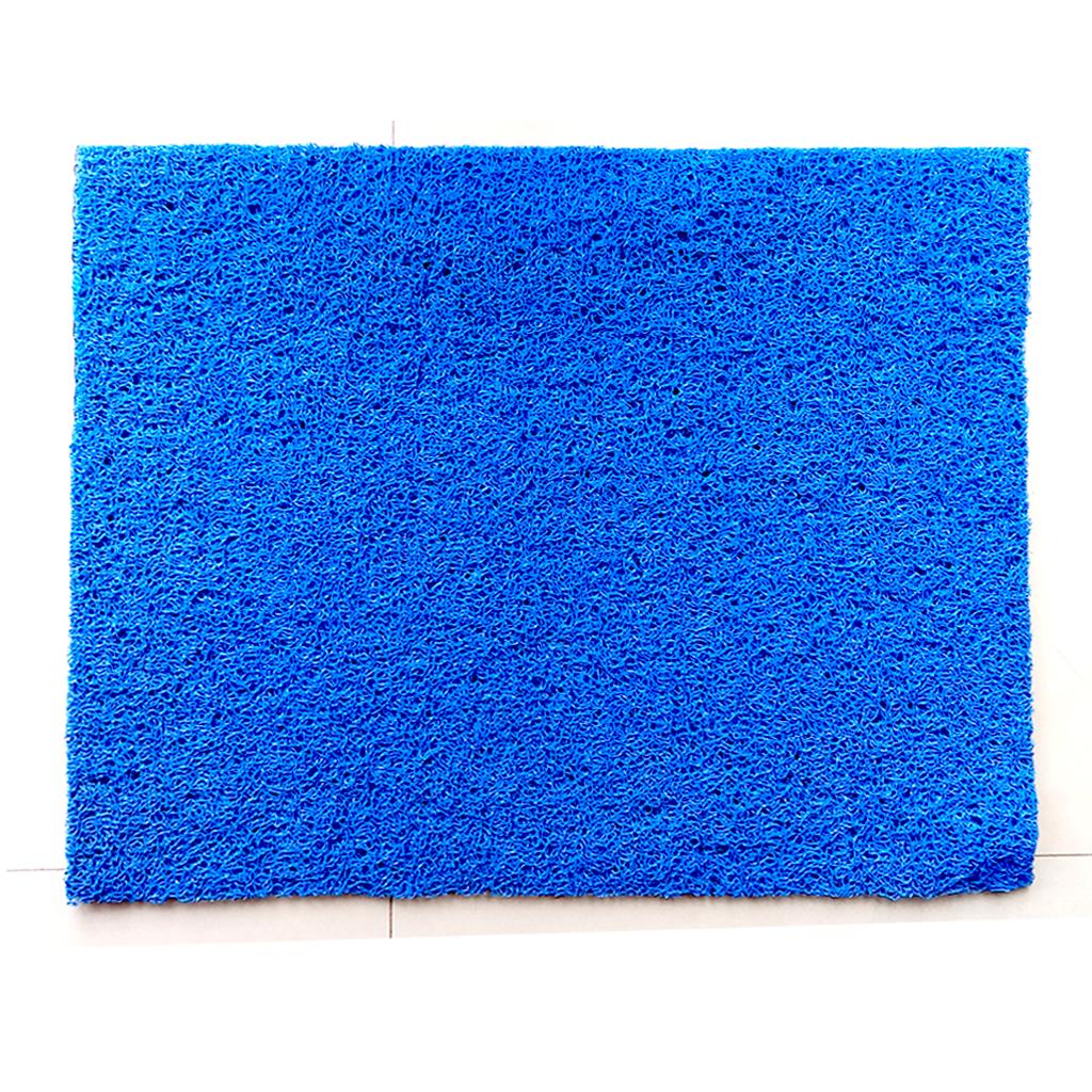 Blue PVC Square Door Mat Big