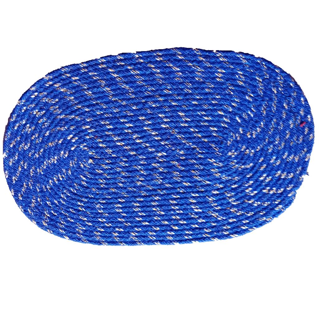 Cotton Ovel Blue Door mat