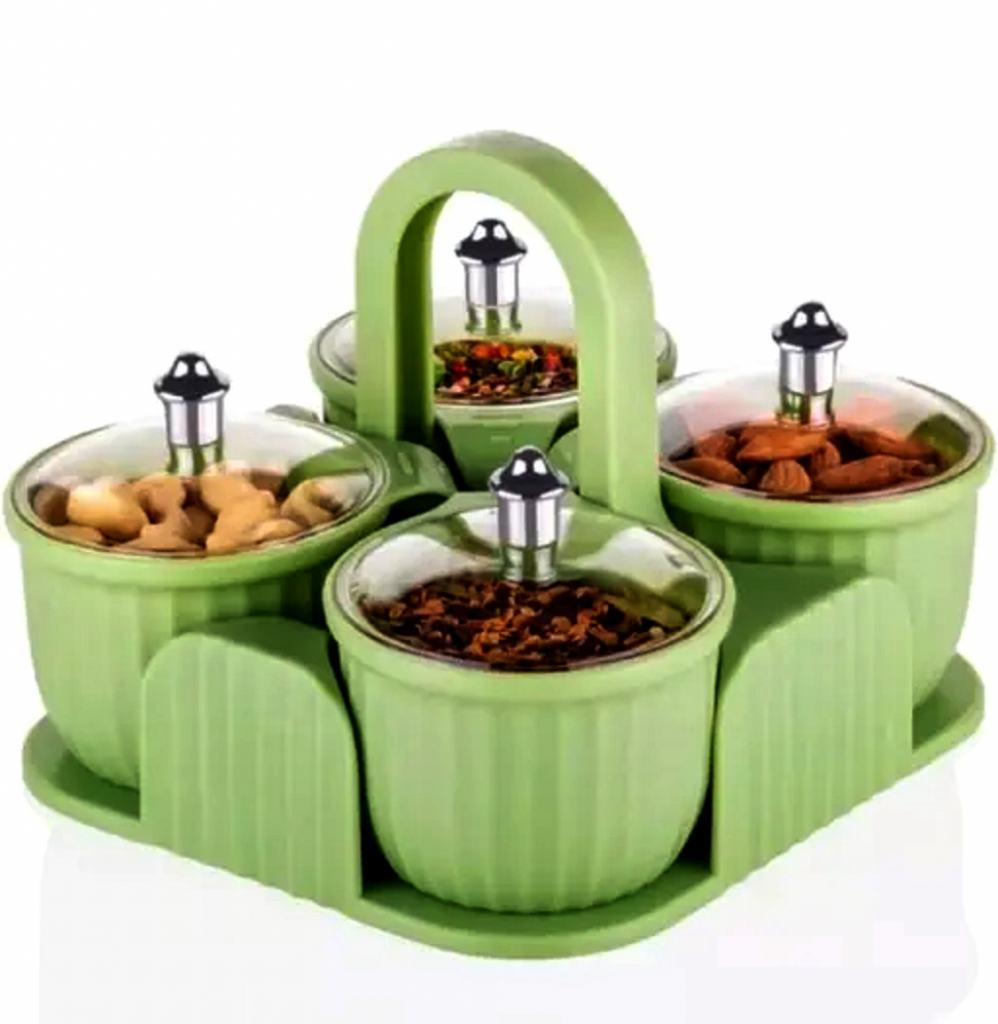 Multipurpose 4 Jar Dryfruit Set