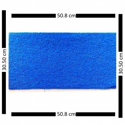 Blue PVC Square Door Mat Small 0