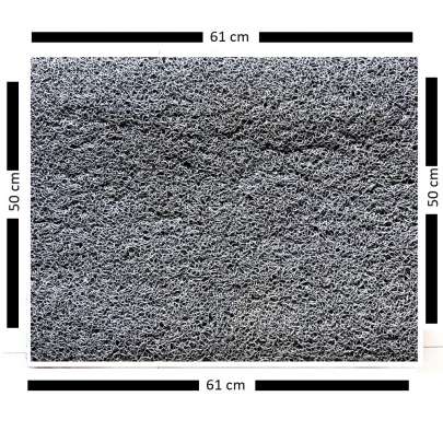 Grey PVC Square Door Mat Big 0