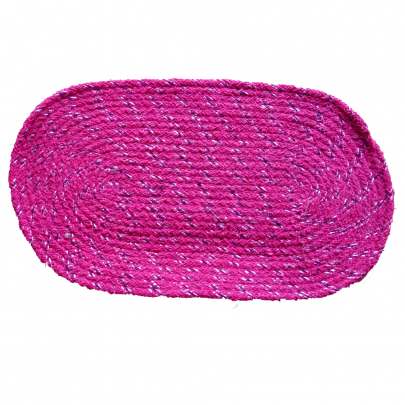 Cotton Ovel Pink Door mat