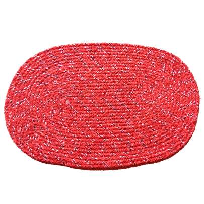 Cotton Ovel Red Door mat