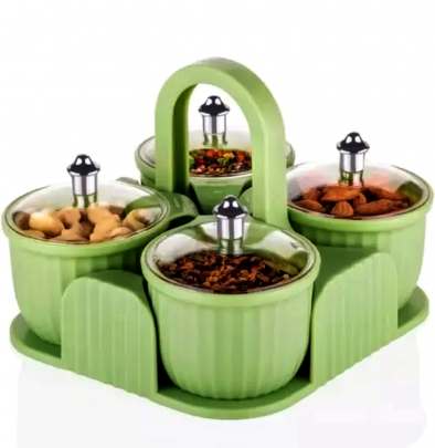 Multipurpose 4 Jar Dryfruit Set